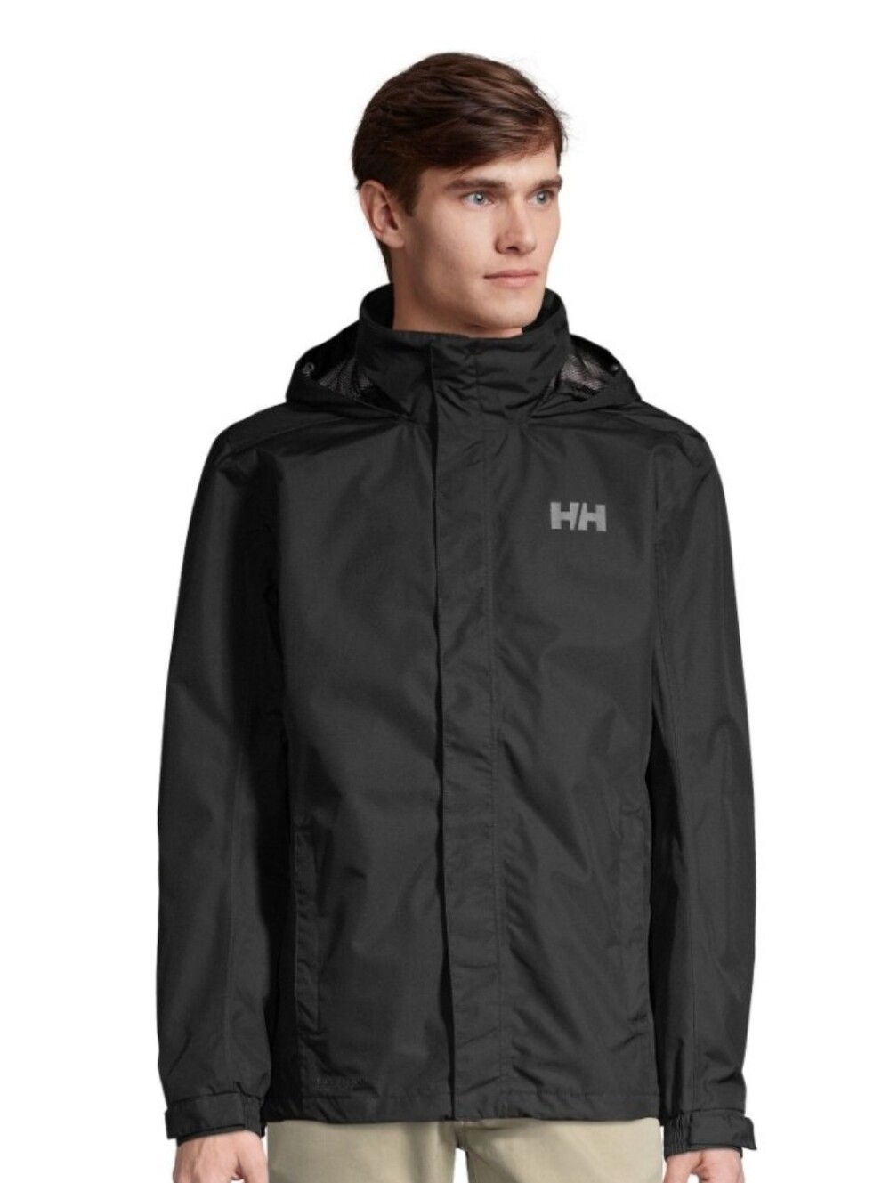 Helly Hansen Black Waterproof Hooded Coat